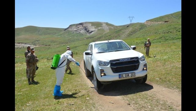 Berçelan Yaylası'nda şap tatbikatı