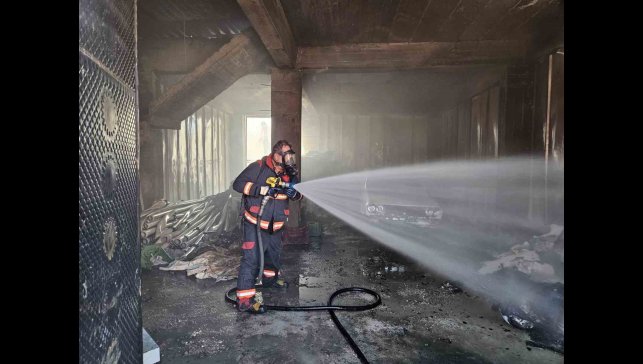 Malatya'da depo yangını