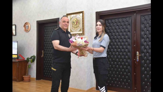 Kars Emniyet Müdürü Saka, özel güvenlik görevlilerini makamında ağırladı