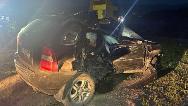 Ardahan'da tır ile aracın çarpıştığı kazada 2 kişi öldü, 2 kişi yaralandı