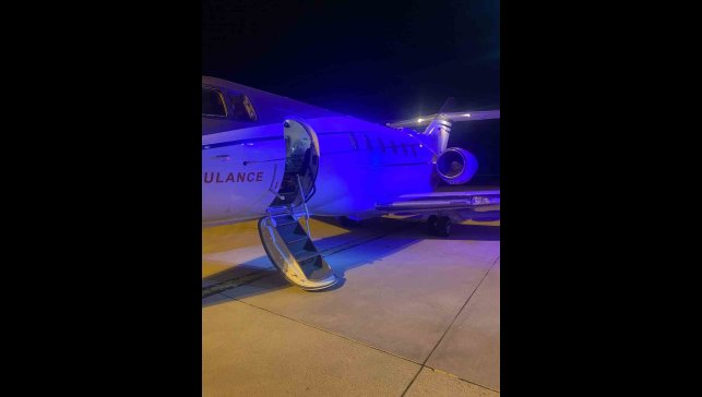 Doğuştan akciğer damarları gelişmeyen bebek uçak ambulansla Ankara'ya sevk edildi