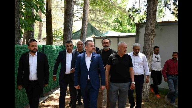 MAGİNDER heyeti Doğanşehir'de esnaf ve vatandaşlarla buluştu