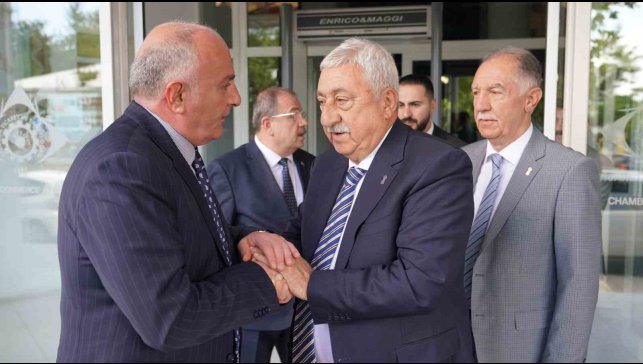 TESK Başkanı Palandöken'dan ETSO'ya ziyaret