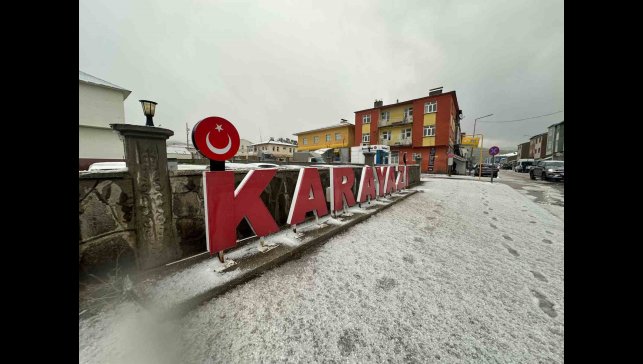 Karayazı'da dolu yağışı etkili oldu