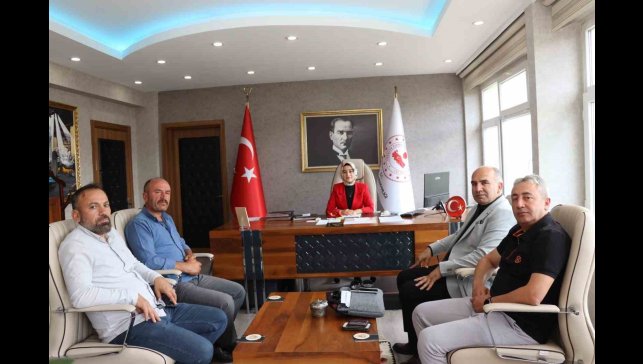 Olur Kaymakamı Semanur Kalkan'a nezaket ziyareti