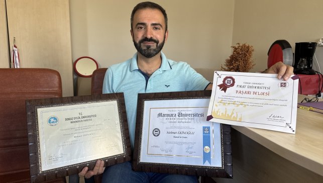 Okuma azmiyle önce mühendis, sonra avukat oldu, bu yıl da tıp fakültesini bitirdi