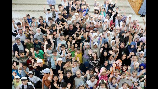 Erzincan'da camiler çocuklarla şenlendi