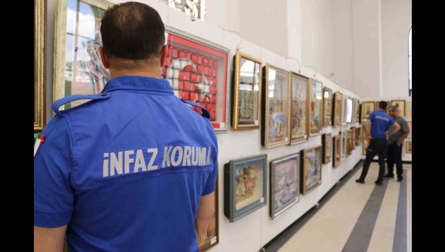 Van'da hükümlü ve tutuklulardan sergi