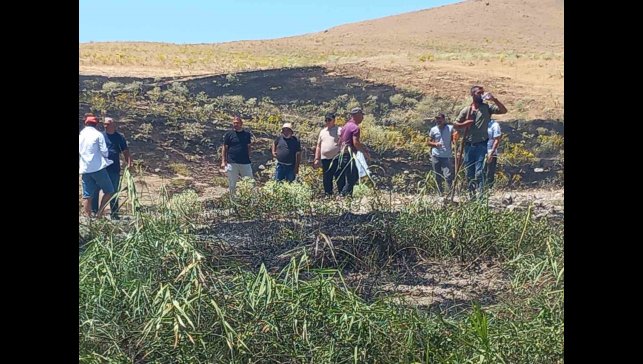 Tunceli'de ekili alanda çıkan yangın, zamanında müdahaleyle söndürüldü