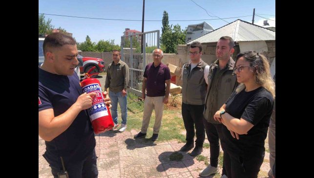 Iğdır'da yangın güvenliği eğitimi verildi