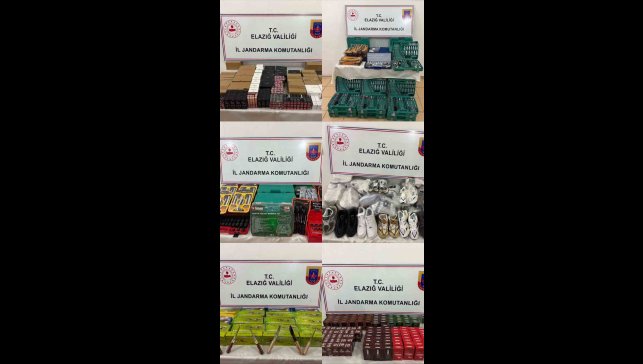Elazığ'da gümrük kaçağı ürünler ele geçirildi