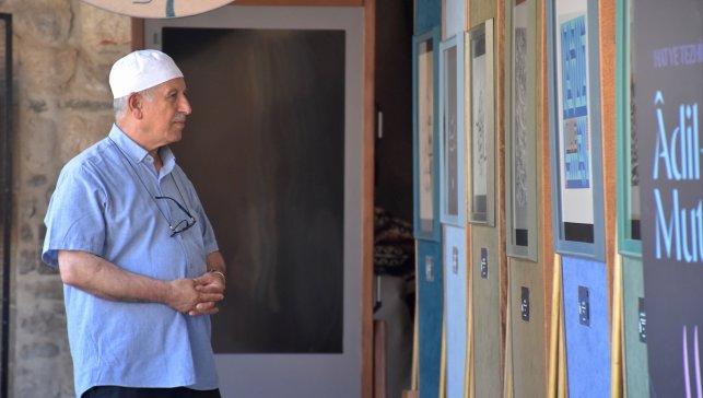 "Adil-i Mutlak" hat eserleri Van'da sanatseverlerle buluştu