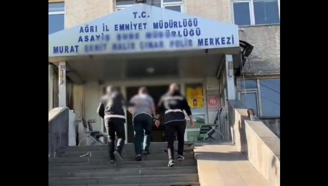 Ağrı'da hakkında kesinleşmiş 10 yıl hapis cezası bulunan hükümlü yakalandı