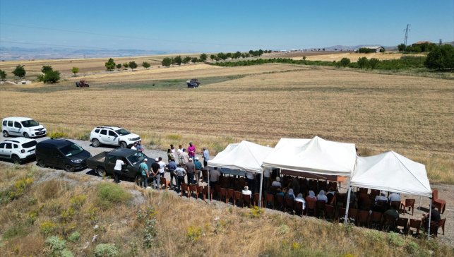 Ağın'da nohut hasadı yapıldı
