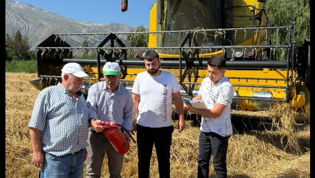 Erzincan'da hasatla birlikte denetimler başladı