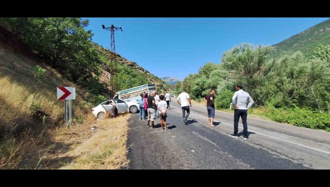 Tunceli'de trafik kazası: 3 yaralı