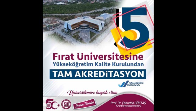 FÜ'nün 50'nci yılında önemli bir başarı daha: YÖKAK'tan tam akreditasyon