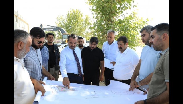 Başkan Şerifoğulları saha çalışmalarını yerinde inceledi