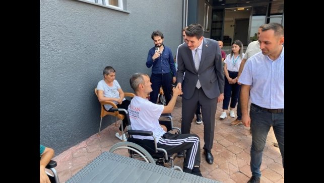 Kaymakam Erdoğan'dan özel bakım merkezlerine ziyaret