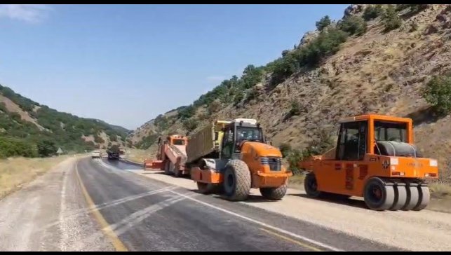 Tunceli-Pülümür devlet yolunda yenileme çalışmaları başladı
