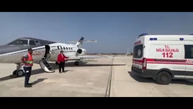 Uçak ambulans 14 yaşındaki çocuk için havalandı