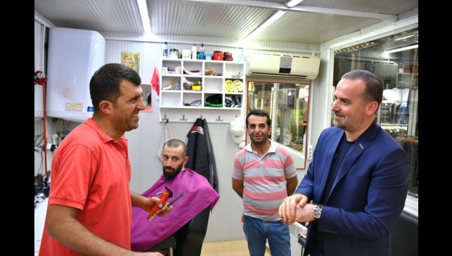 MAGİNDER Başkanı Karademir Kanalboyu esnafı ile bir araya geldi