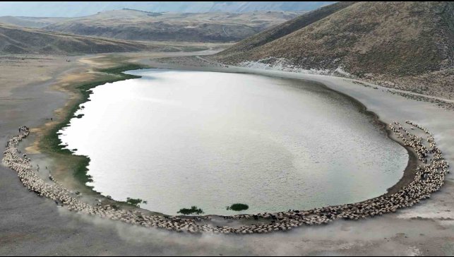 Nemrut'ta toz bulutu içinde görsel şölen