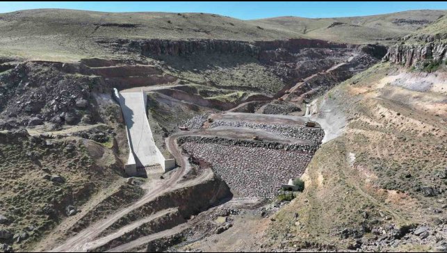 Yukarıgöçmez barajında çalışmalar devam ediyor