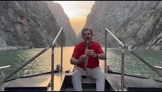 Dünyanın ikinci büyük kanyonunda klarnet resitali