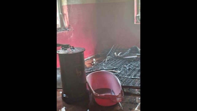 Muş'ta ev yangını