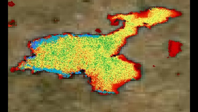 Van Gölü'ndeki kirlilik uydu görüntülerine yansıdı