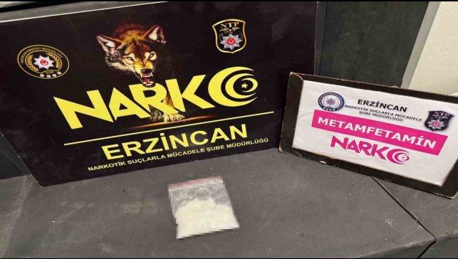 Erzincan'da 27,84 gram metamfetamin ele geçirildi, 1 kişi tutuklandı