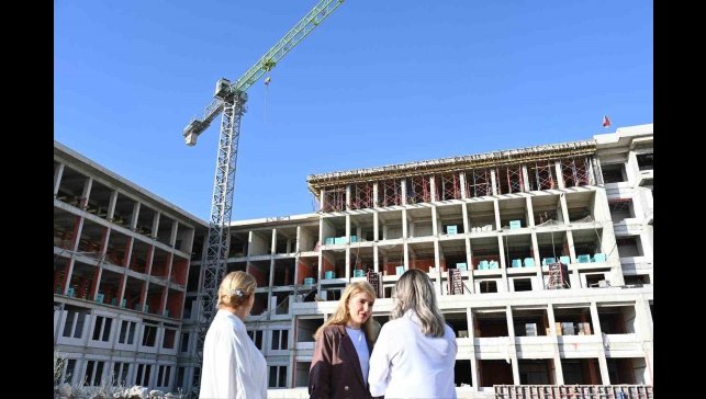 Malatya Yeni Adliye Sarayı'nda çalışmalar hız kesmeden devam ediyor