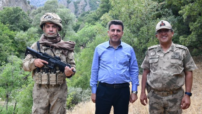 Tunceli Valisi Aygöl, Ali Boğazı bölgesinde incelemelerde bulundu