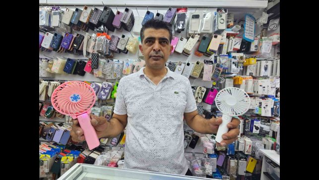 Sıcak havadan bunalanlar, mini vantilatörlere yöneldi