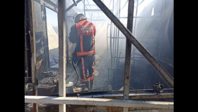 Malatya'da konteynerde yangın