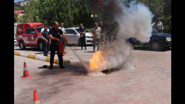 Darende'de afet farkındalık eğitimi ve yangın tatbikatı gerçekleştirildi
