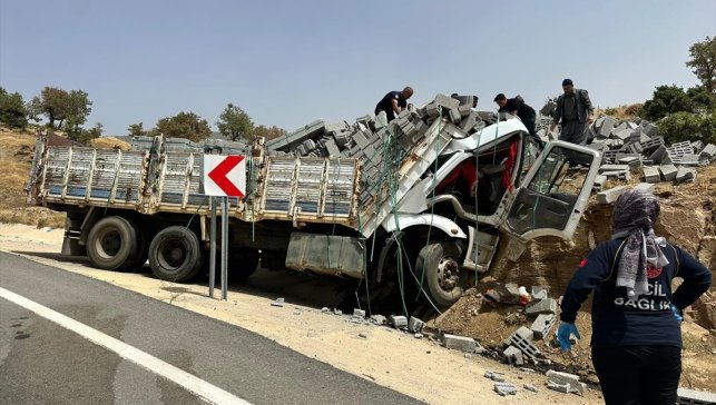 Bitlis'te kayaya çarpan kamyonun sürücüsü öldü