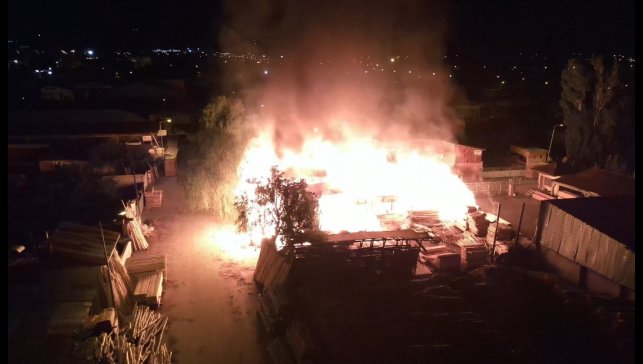 Erzincan'da Keresteciler Sitesinde yangın