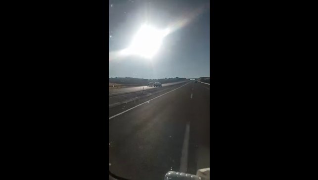 Çevre yolunda ters yönde giden araç tehlike saçtı