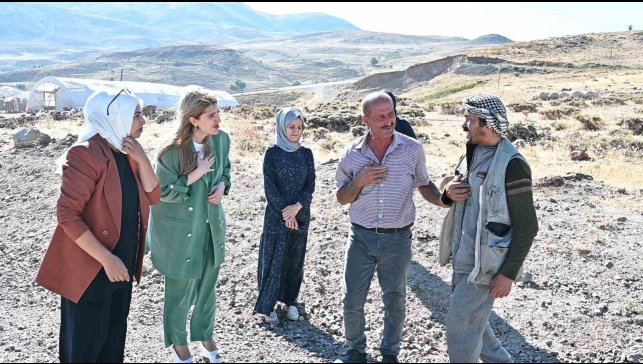 Milletvekili Ölmeztoprak, Sarıçiçek Yaylası'nda üreticiyle buluştu