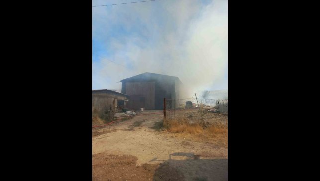 Elazığ'da samanlık yangını