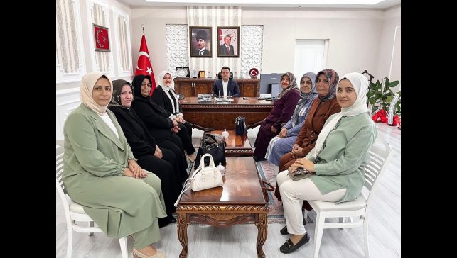 Kadın Kollarından Kaymakam Dertlioğlu'na ziyaret