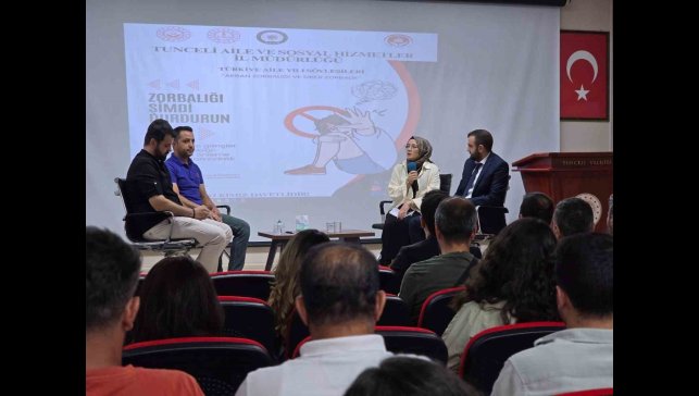 Tunceli'de "Akran zorbalığı ve siber zorbalık" söyleşisi