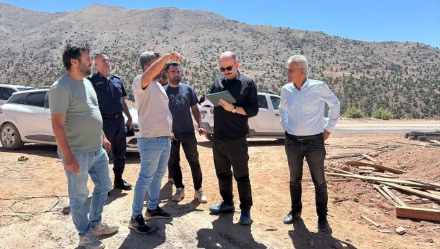 Doğanşehir Kaymakamı Sungur'dan deprem konutlarına inceleme