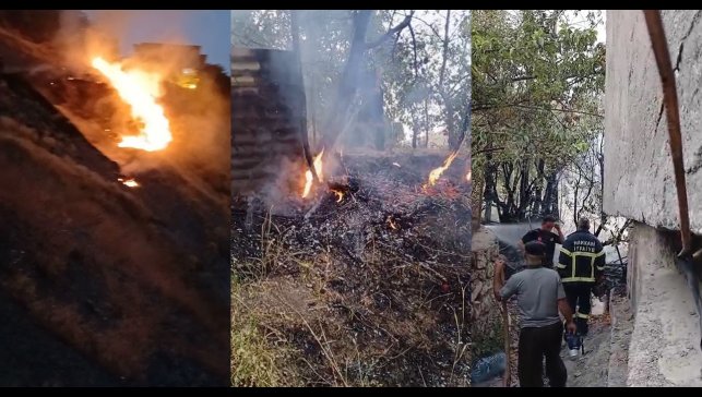 Hakkari'de çıkan yangınlara zamanında müdahale