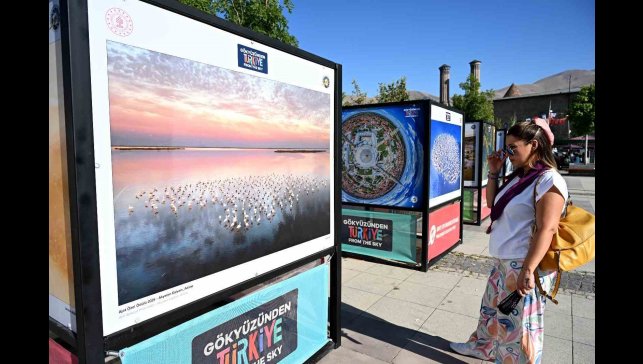 "Gökyüzünden Türkiye fotoğrafları" Erzurum'da sergileniyor