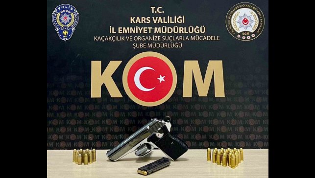 Arpaçay'da silah ve mühimmat ele geçirildi