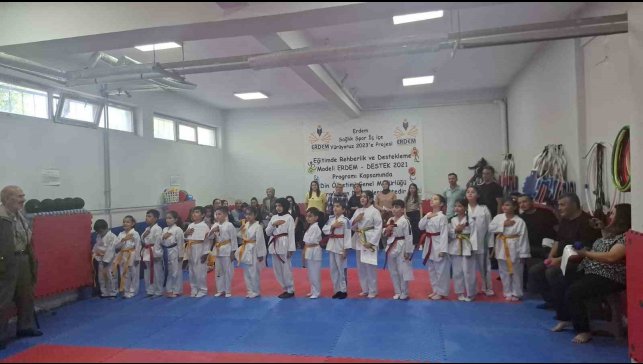 Tekvandocuların kuşak heyecanı