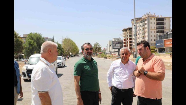 Başkan Şerifoğulları, Hazardağlı Kavşağı'nda incelemelerde bulundu